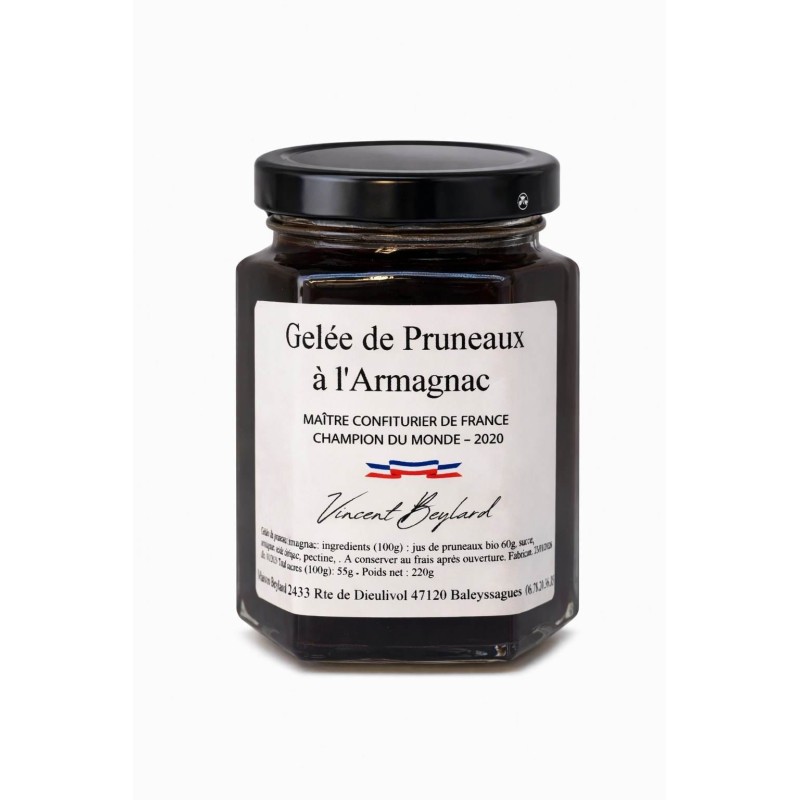 Gelée de pruneaux à l'Armagnac – 220 g