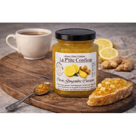 Confiture de citron gingembre curcuma – 220 g