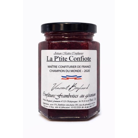 Confiture framboise géranium rosa – Confiture signature primée