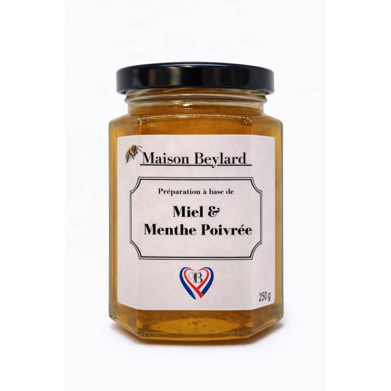 Miel menthe poivrée – Préparation rafraîchissante 250 g