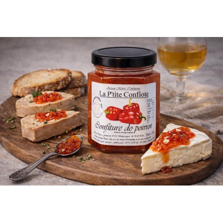 Confiture de poivron sucrée-salée – Fromages & foie gras