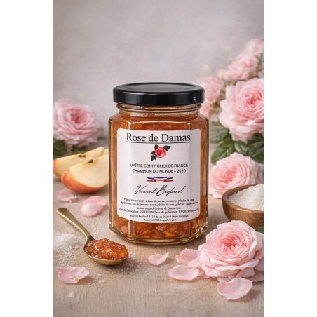 Confit de pétales de rose de Damas – Saveur florale raffinée 220 g