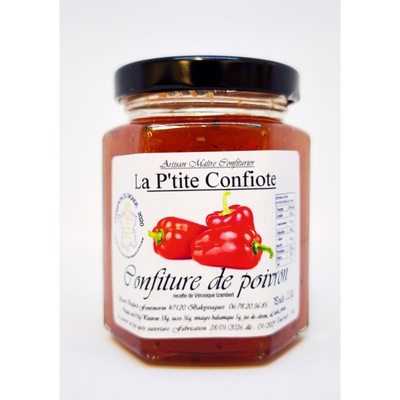 Confiture de poivron sucrée-salée – Fromages & foie gras