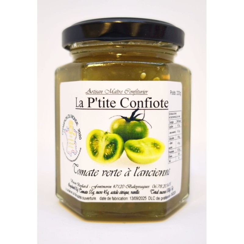 Confiture de tomate verte – 220 g