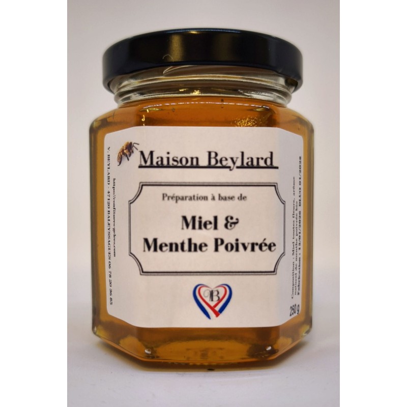Miel menthe poivrée – Préparation rafraîchissante 250 g