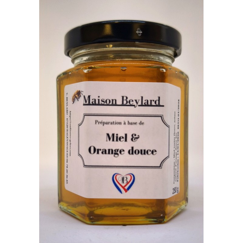 Miel orange douce – Préparation gourmande 250 g